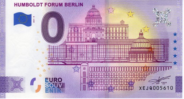 0 Euro Souvenir Schein Humboldt Forum Berlin