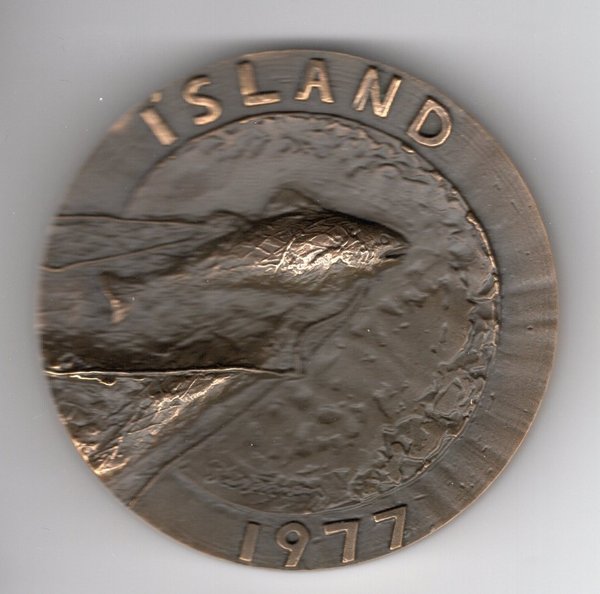 Island Medaille 1977  Anders Nyborg Bronze